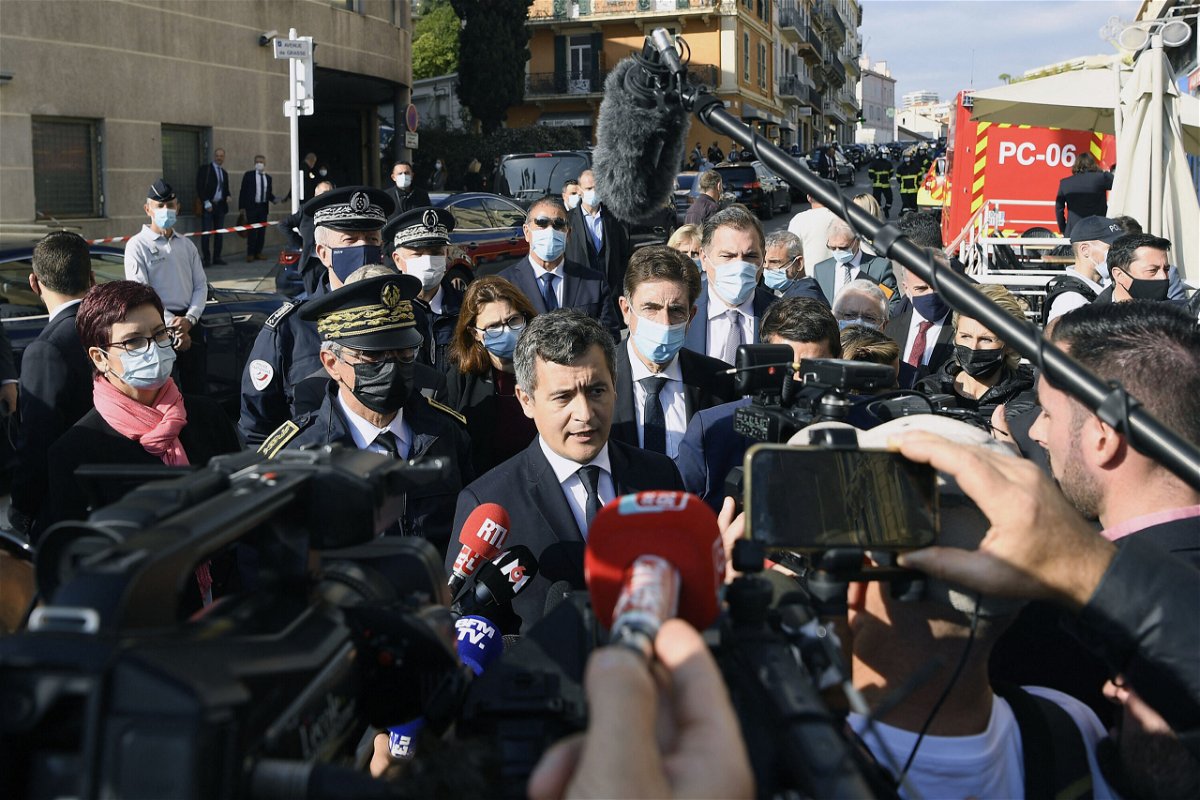 <i>Nicolas Tucat/AFP/Getty Images</i><br/>France's Interior Minister Gerald Darmanin