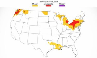 People returning home from Thanksgiving festivities may encounter travel delays as a series of storms crisscross the country.