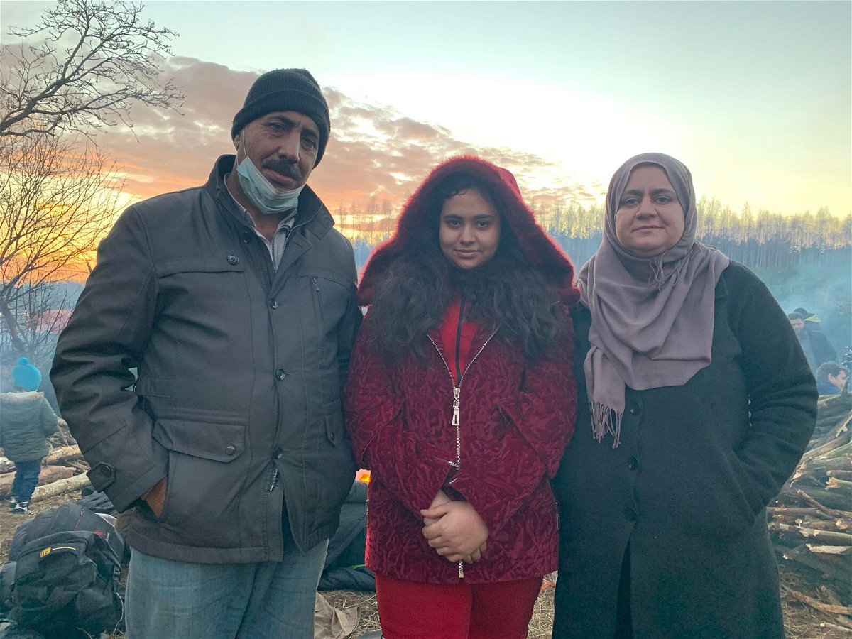 <i>Zahra Ullah/CNN</i><br/>Parents Ahmed and Ala have traveled from Iraqi Kurdistan with their 15-year-old daughter