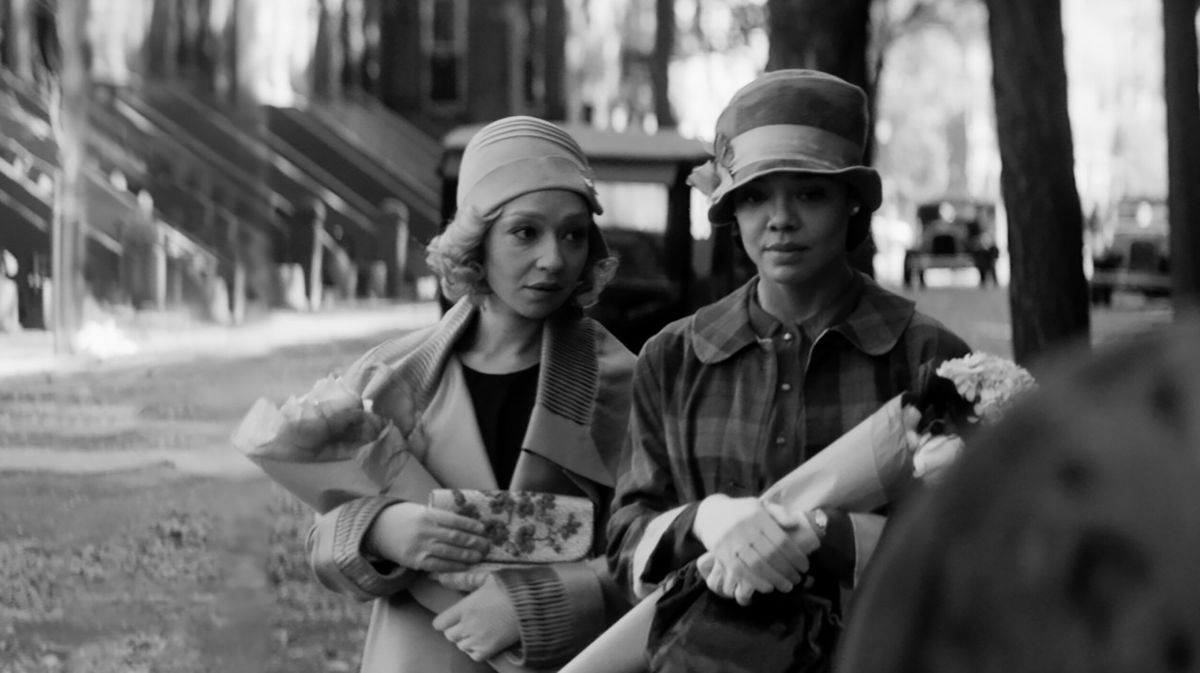 <i>Netflix</i><br/>Ruth Negga and Tessa Thompson as Clare Kendry and Irene Redfield in Rebecca Hall's 