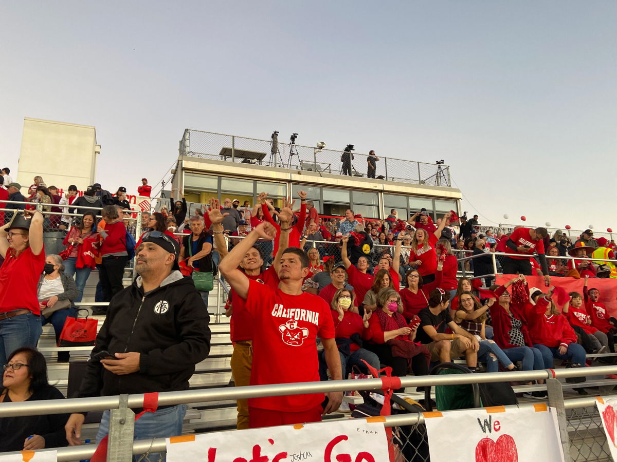 <i>Jack Hannah/CNN</i><br/>CSBR fans root for their team during Saturday's championship game.