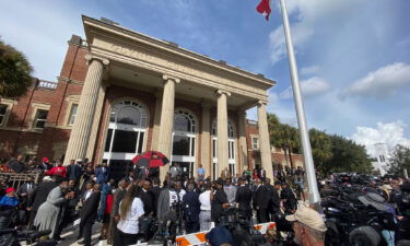 Hundreds of pastors rally outside the Glynn County Courthouse