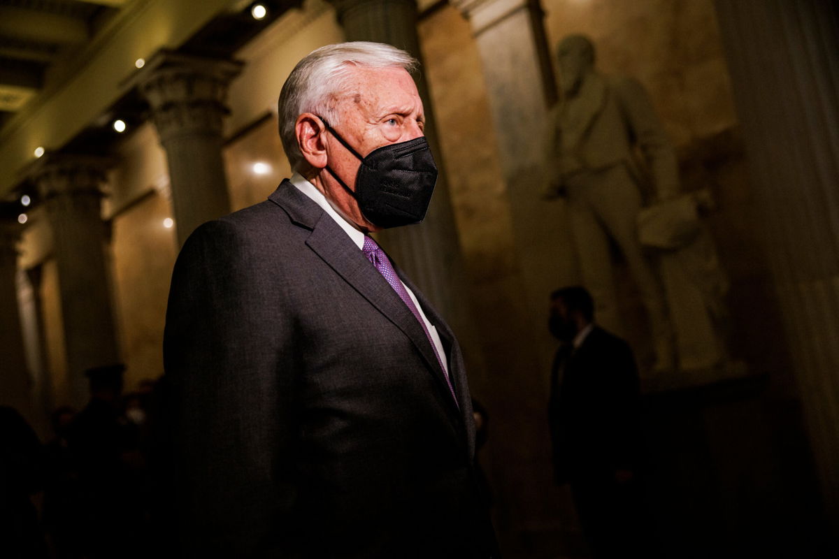 <i>Samuel Corum/Getty Images</i><br/>House Majority Leader Steny Hoyer from Maryland will introduce a bill on November 3 to help end and reverse global deforestation.