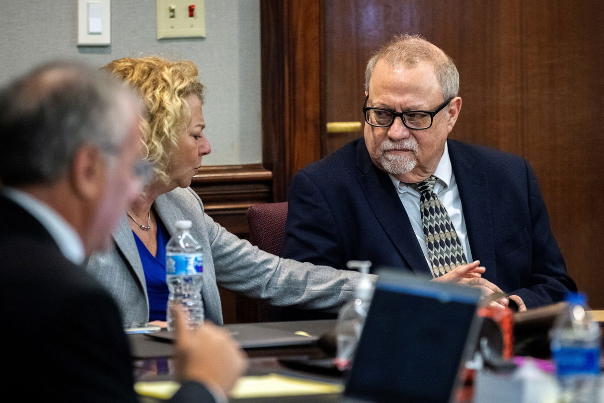 <i>Stephen B. Morton/Pool/Getty Images</i><br/>Jurors in the trial over Ahmaud Arbery's killing deliberated between charges of malice murder and felony murder. Pictured is Defense attorney Laura Hogue