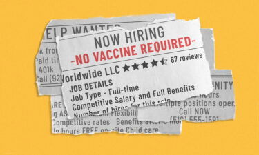 "No vaccine required" is popping up across online job listings as businesses seek to turn the federal government's proposed vaccine decree on its head and attract employees.