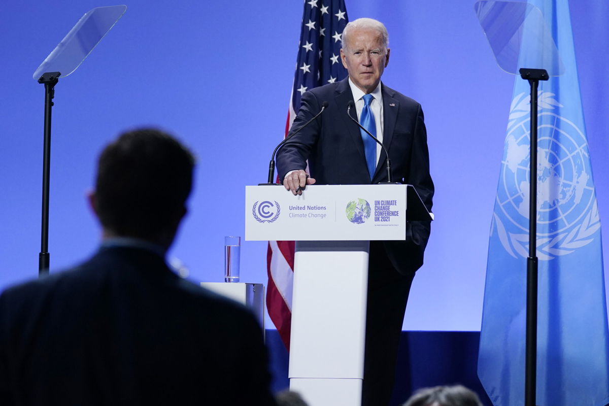 <i>Evan Vucci/AP</i><br/>President Joe Biden said Tuesday that he is not concerned with the possibility of an armed conflict with China