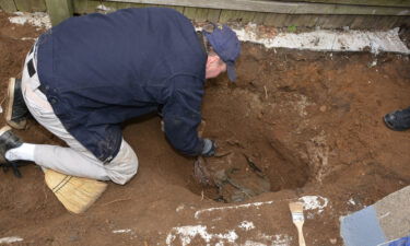 Human remains were discovered buried under concrete in a backyard in Queens in March 2019.