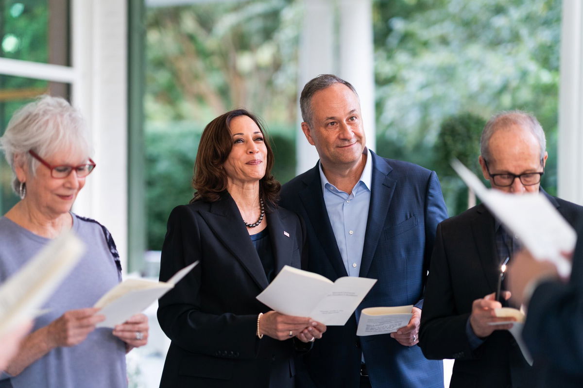 Vice President Kamala Harris and second gentleman Doug Emhoff.