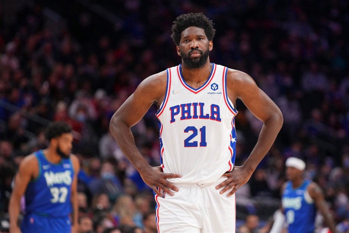 <i>Mitchell Leff/Getty Images</i><br/>Joel Embiid played Saturday night against the Minnesota Timberwolves after missing nine games because of Covid-19.