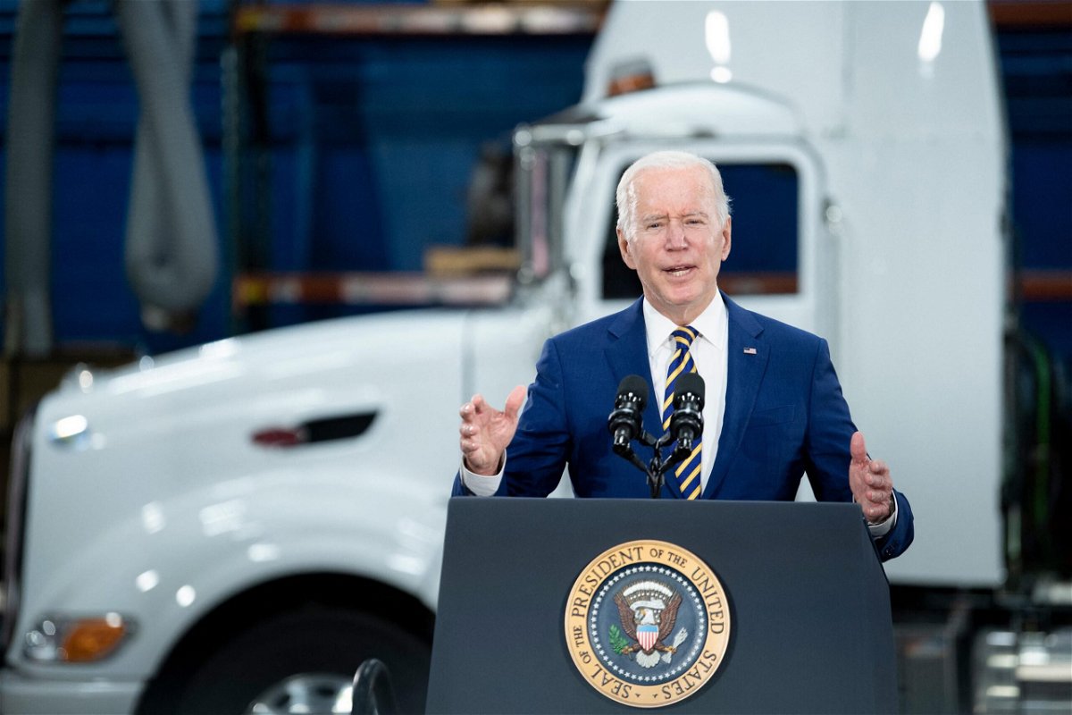 <i>BRENDAN SMIALOWSKI/AFP/Getty Images</i><br/>US President Joe Biden