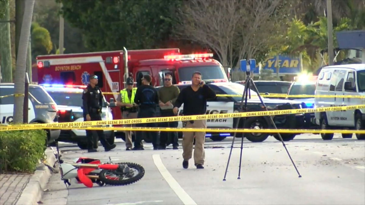 <i>WPTV</i><br/>Police are investigating an incident during which a 13-year-old on a dirt bike died