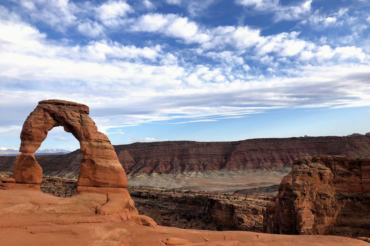 <i>Lindsay Whitehurst/AP</i><br/>Delicate Arch is seen at Arches National Park on April 25