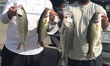 Bart Giles and Stevie Rodriguez are pictured after a fishing trip a few weeks ago.