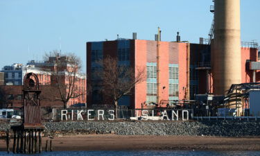 NYC's Rikers Correctional Center is pictured on March 9