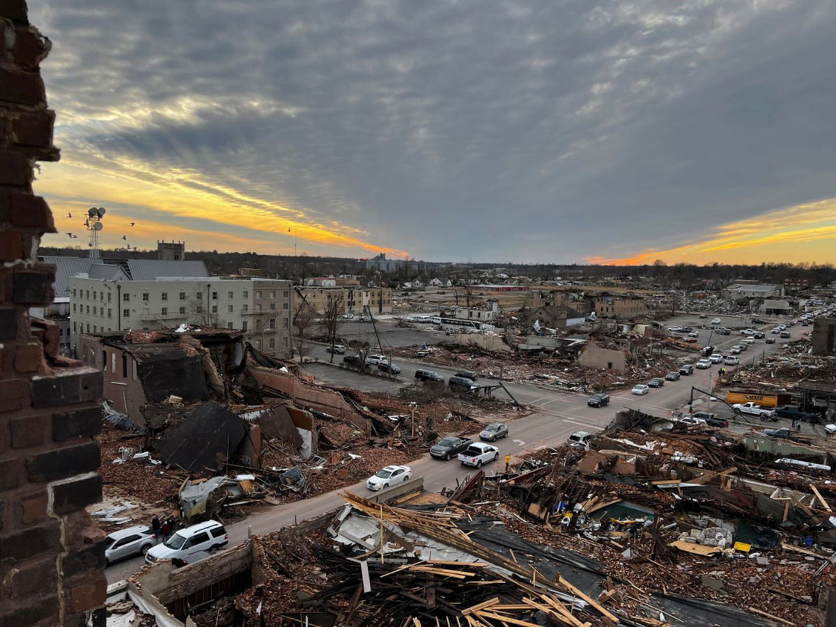 <i>Shawn Triplett</i><br/>Mayfield resident Shawn Triplett described the town as 'just leveled'