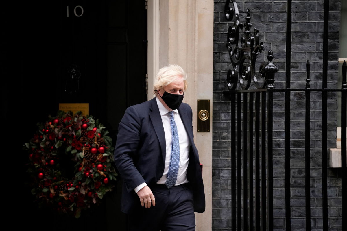 <i>Matt Dunham/AP</i><br/>British Prime Minister Boris Johnson's press chief gave out joke awards at a Downing Street party on December 18
