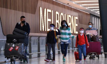 Sydney and Melbourne have relaxed their isolation rules for fully vaccinated international travelers. Pictured is the Tullamarine Airport in Melbourne