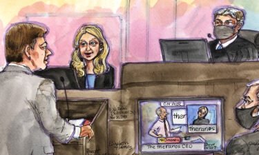 Closing arguments in Elizabeth Holmes trial began on Thursday. Holmes is seen here on the stand during her trial in San Jose