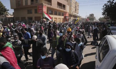 Protesters denounce the October 25 military coup in Khartoum