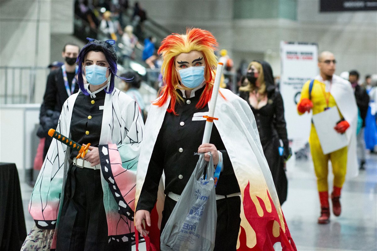 <i>Kena Betancur/AFP/Getty Images</i><br/>Costumed people attend Anime NYC at the Jacob K. Javits Convention Center in New York City on November 20.