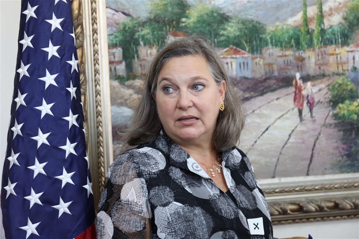 <i>ANWAR AMRO/AFP/Getty Images</i><br/>US Under-Secretary of State Victoria Nuland arrives to a meeting with Lebanon's foreign minister in Beirut on October 14.