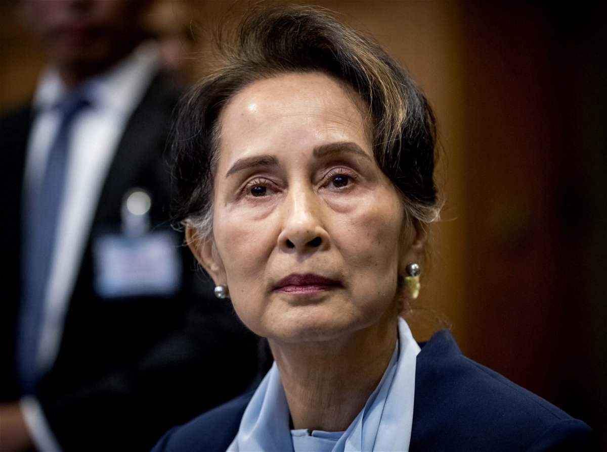 <i>KOEN VAN WEEL/ANP/AFP/Getty Images</i><br/>A court in Myanmar has sentenced deposed civilian leader Aung San Suu Kyi