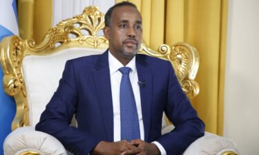 Prime Minister Mohamed Hussein Roble as lawmakers approved him as prime minister after a landslide vote
