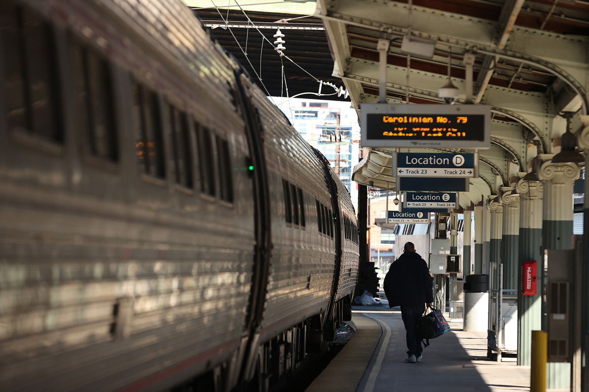 <i>Chip Somodevilla/Getty Images</i><br/>Amtrak service will likely be reduced next year as it complies with the upcoming vaccine requirement for federal workers.