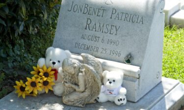Headstone of JonBenet Ramsey near Atlanta
