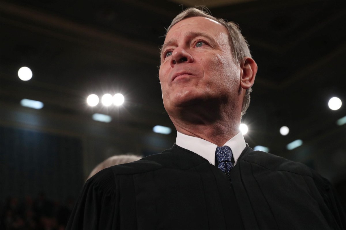 <i>Leah Millis/Pool/Getty Images</i><br/>U.S. Supreme Court Chief Justice John Roberts pictured in Washington