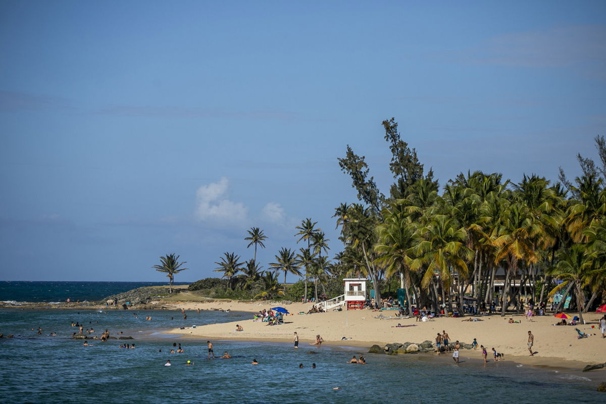 <i>Xavier Garcia/Bloomberg/Getty Images</i><br/>The Escambron beach in San Juan