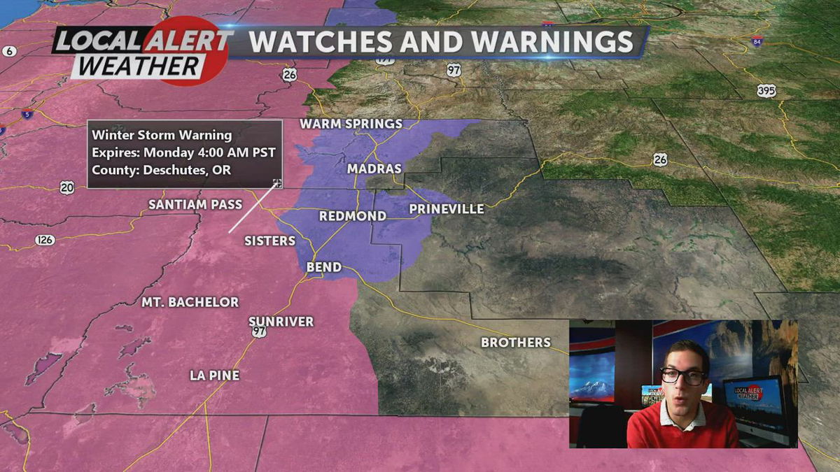 Winter storm warning continues KTVZ