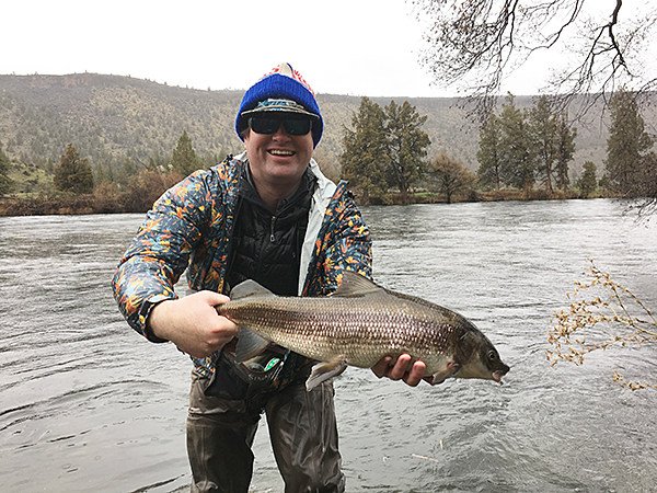Bend fly fisherman Alex Dietz caught a record mountain whitefish on the Deschutes River near Warm Springs