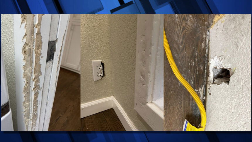 Homeowner provided photos of damage caused by renter