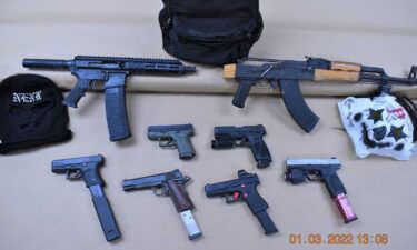 St. John Parish police confiscated  four pistols