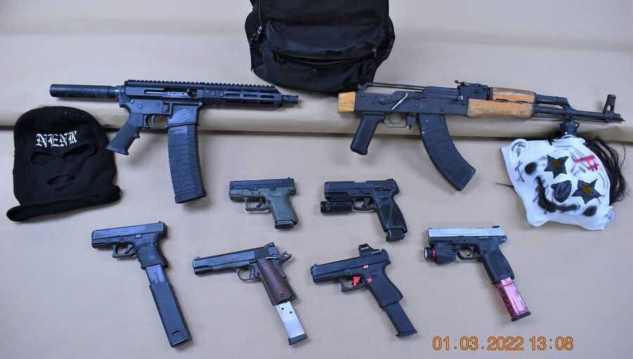 <i>st. john the baptist parish/WDSU</i><br />St. John Parish police confiscated  four pistols