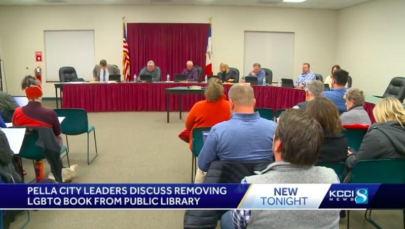 <i>KCCI</i><br/>Some people want a controversial book banned from the Pella Public Library.