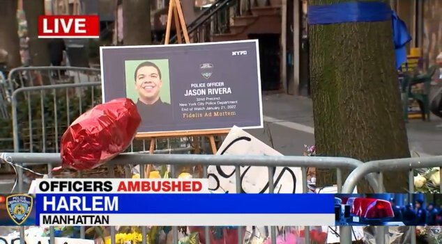 <i>WABC</i><br/>A memorial grows for rookie New York City Police Officer Jason Rivera