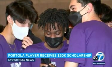 The Portola High School basketball player who was the target of racial slurs during a game received a big surprise from an Orange County businessman who felt he needed to step in and make a change.