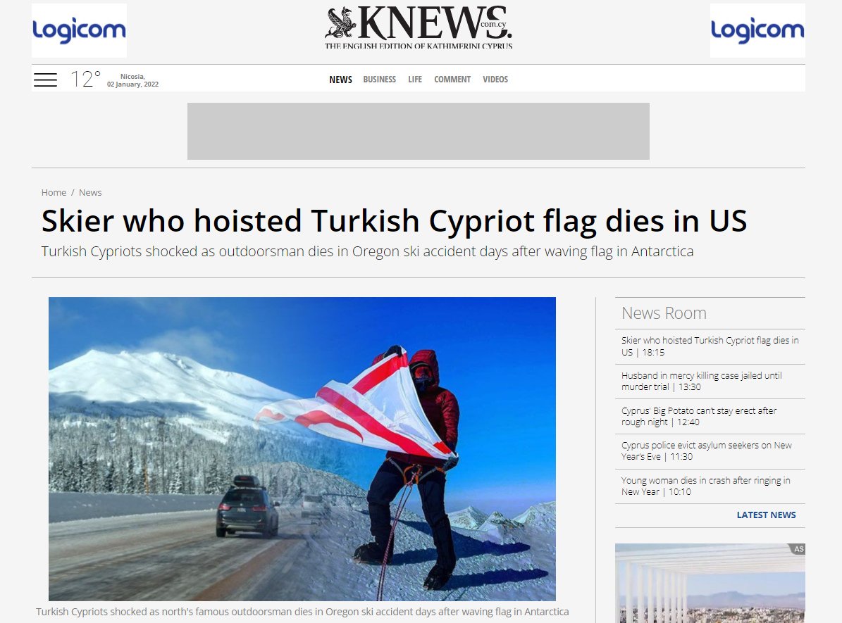 Cyprus media report identifies mountaineer who died after falling in tree well at Mt. Bachelor