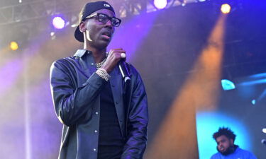 Rapper Young Dolph performs onstage during 2021 ONE Musicfest at Centennial Olympic Park on October 9