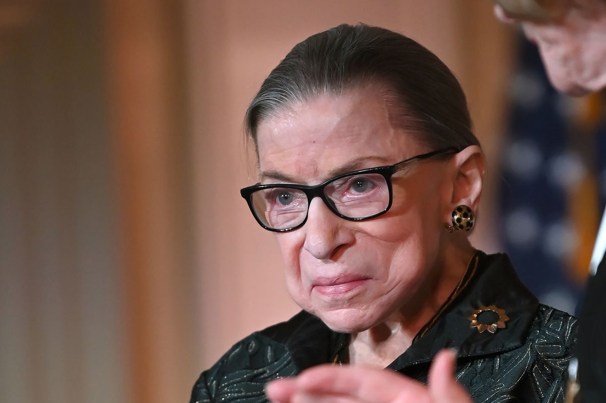 <i>Shannon Finney/Getty Images</i><br/>Supreme Court Justice Ruth Bader Ginsburg is seen on February 14