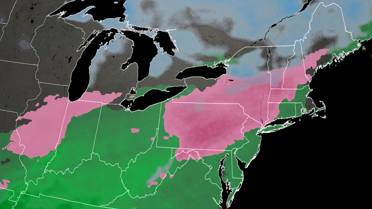 <i>CNN Weather</i><br/>Over 45 million people are under winter weather advisories across the Midwest and Northeast on Saturday ahead of a storm system bringing freezing rain over the weekend.