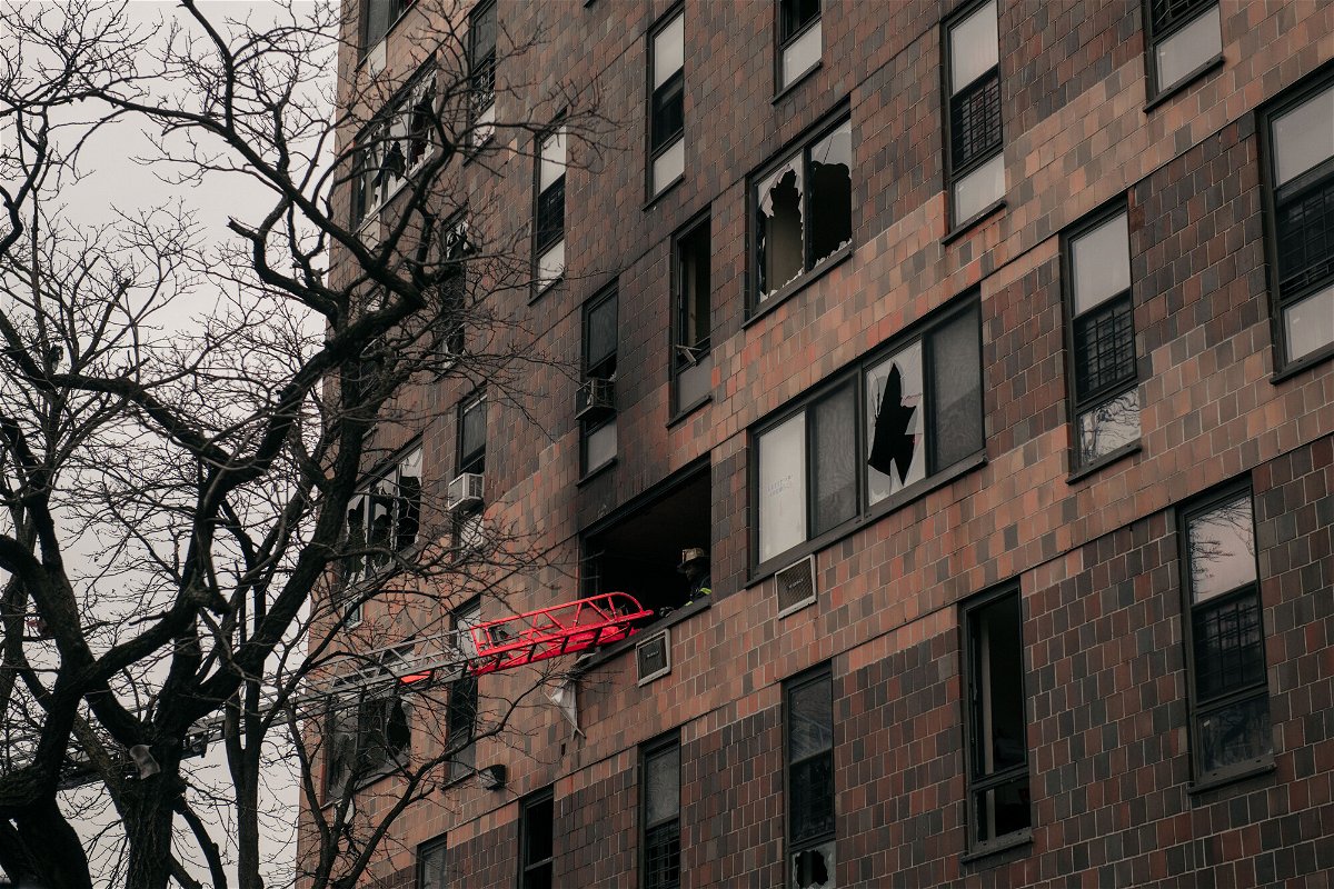 <i>Scott Heins/Getty Images</i><br/>The Bronx apartment building that was devastated by a deadly fire had been a beloved home for many immigrants from The Gambia for years