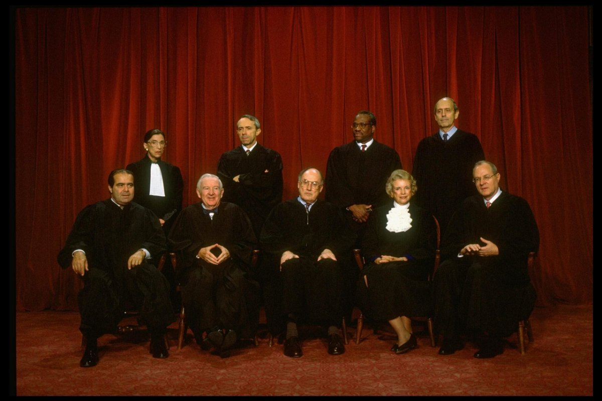 <i>Diana Walker/The Chronicle Collection/Getty Images</i><br/>Supreme Court Justices (L-R) Scalia