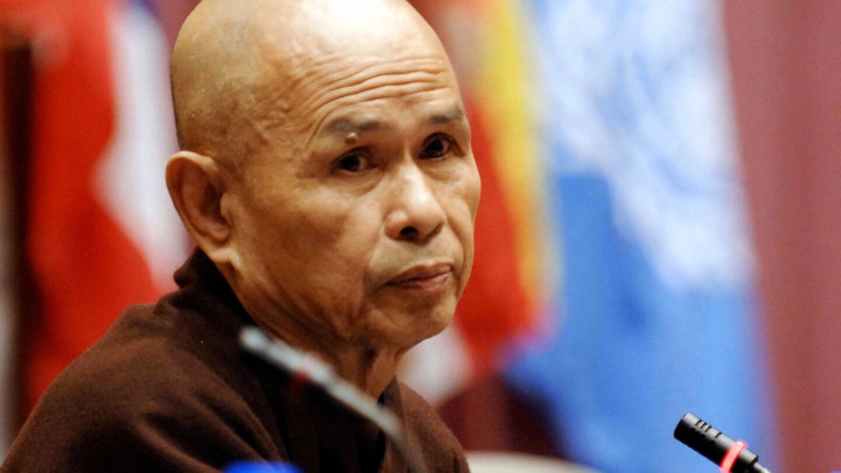 <i>Getty Images</i><br/>Buddhist monk and activist Thich Nhat Hanh died on Saturday morning in Vietnam at the age of 95.