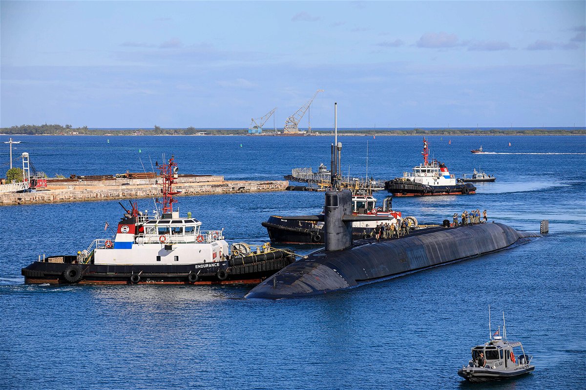 <i>US Navy</i><br/>The US Navy ballistic missile submarine USS Nevada arrived at Naval Base Guam on Saturday.