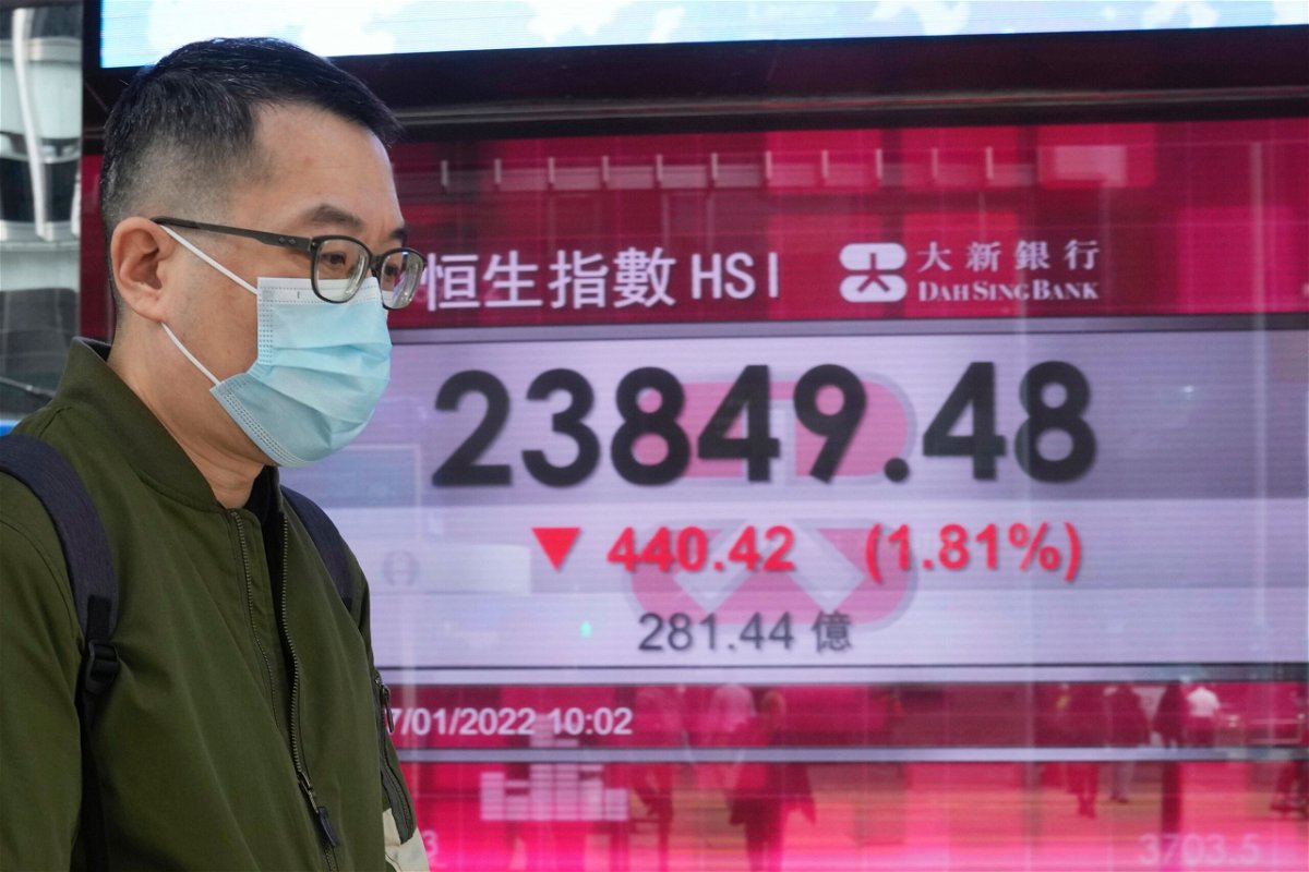 <i>Kin Cheung/AP</i><br/>Global stock markets dropped on January 27