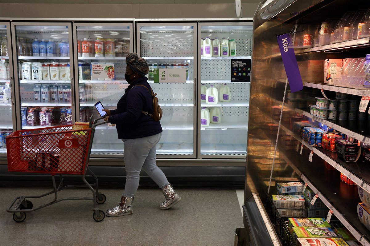 <i>Alex Wong/Getty Images</i><br/>Markets across America are bracing for a major winter storm that could keep store shelves empty even longer