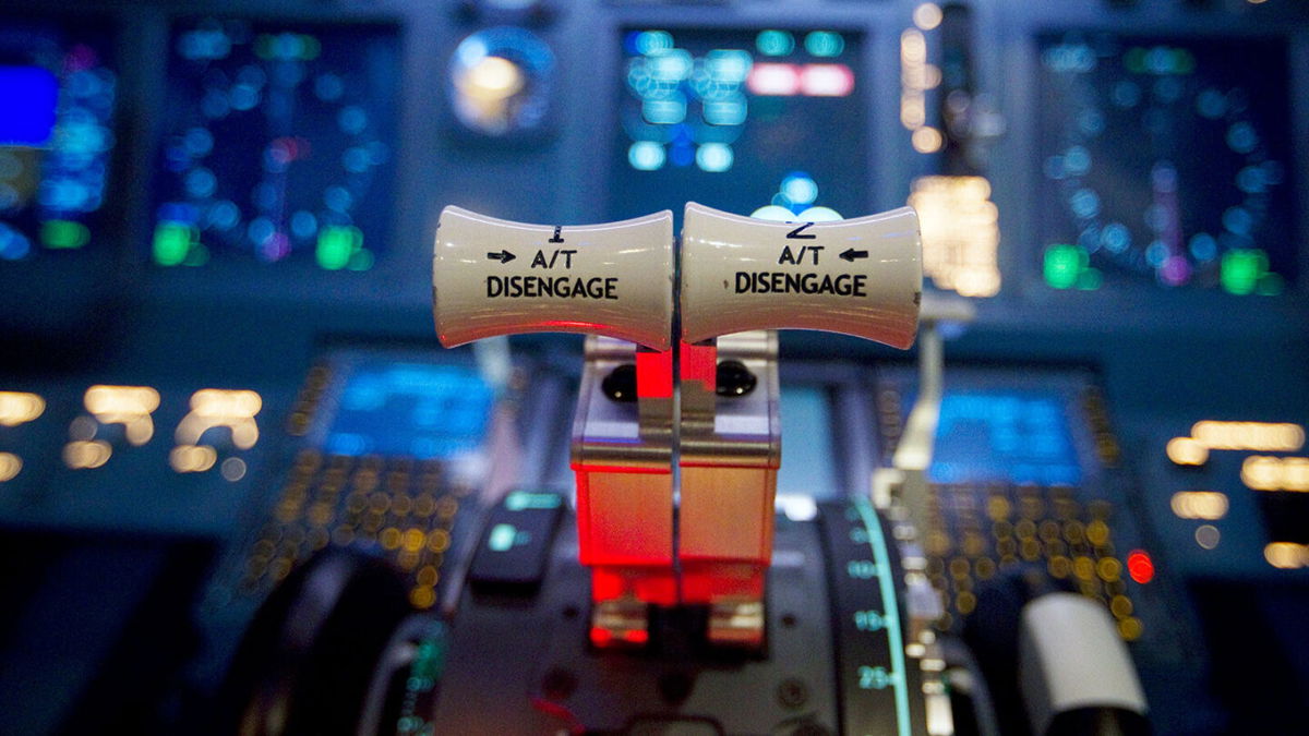 <i>JOEL SAGET/AFP via Getty Images</i><br/>A  flight simulator in a reproduction of a Boeing 737 cockpit at the 2011 Paris Air Show.